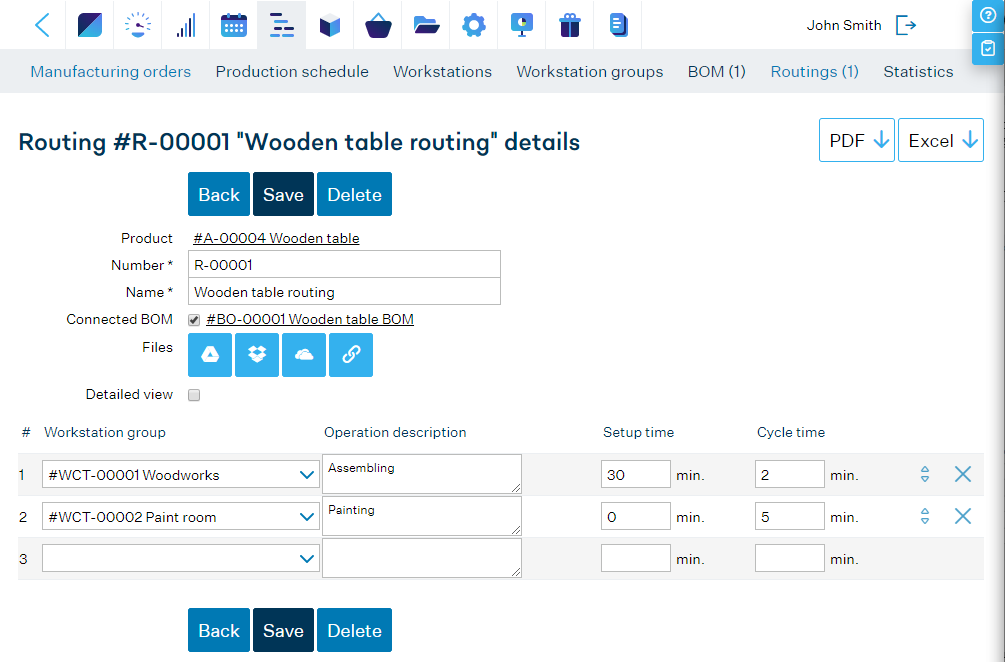 MRP-System-Routing