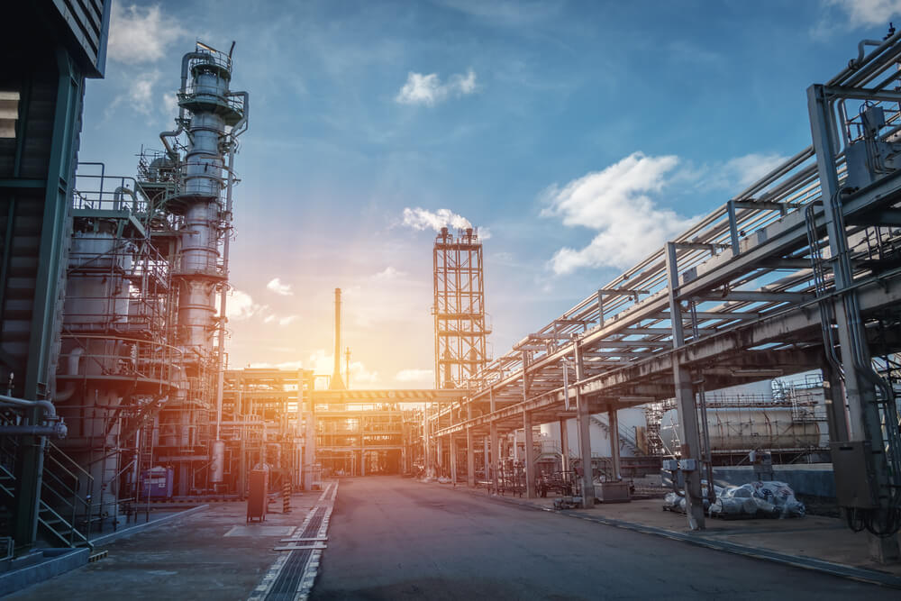 industrial-plant-with-sunset