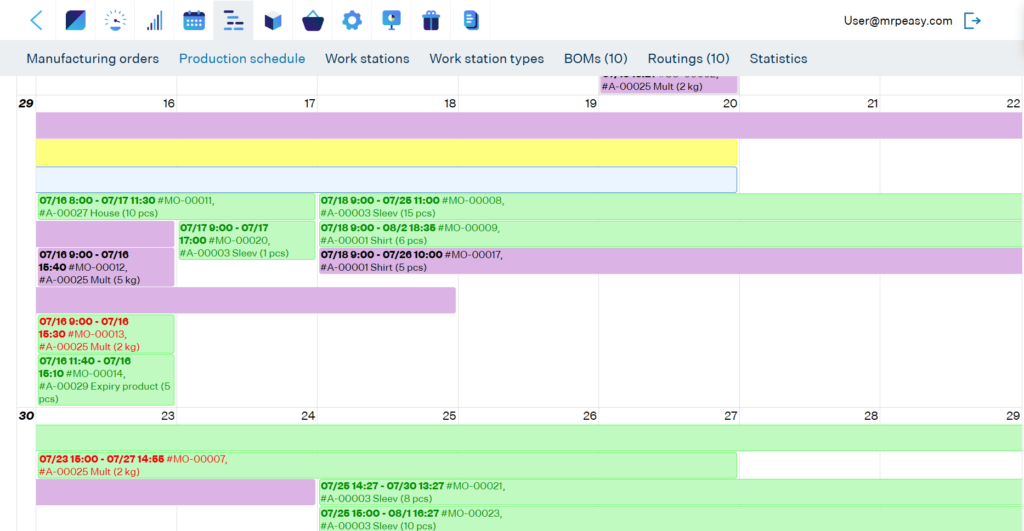 production-schedule