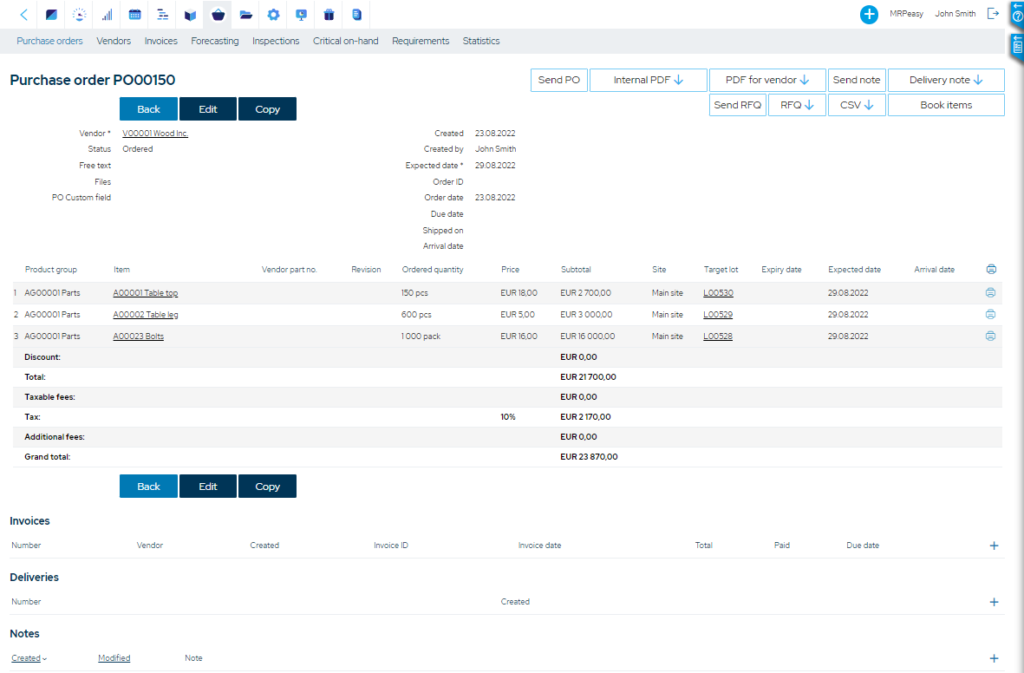 MRPeasy-purchase-order-management