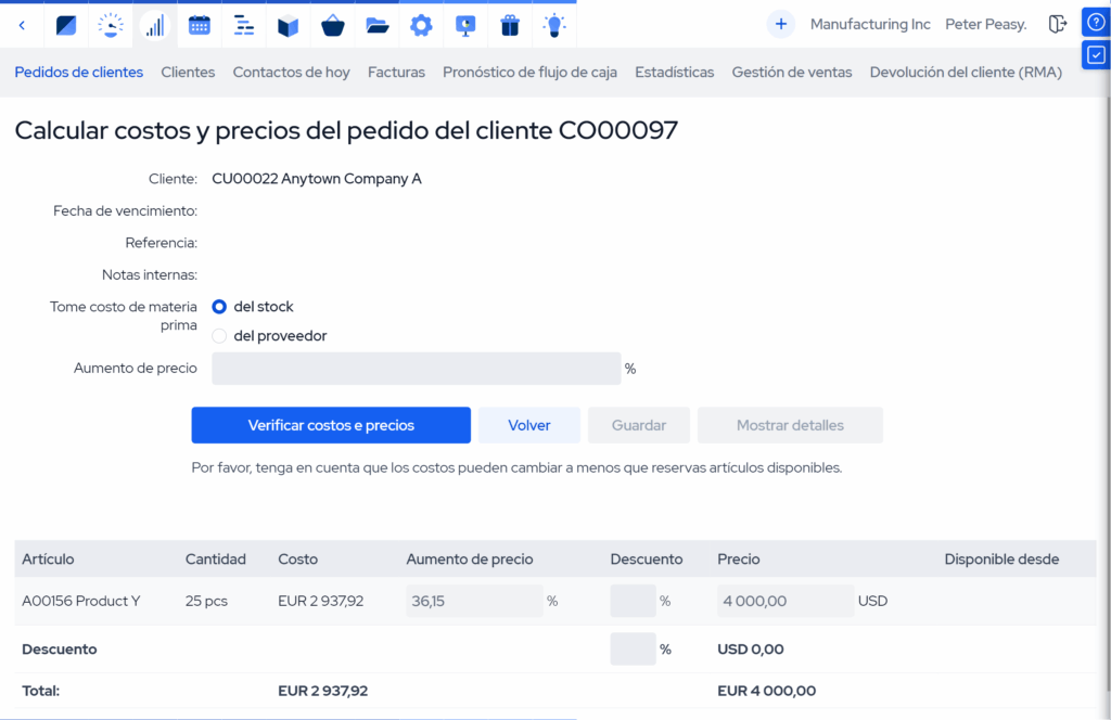 tiempo de entrega_calculate costs