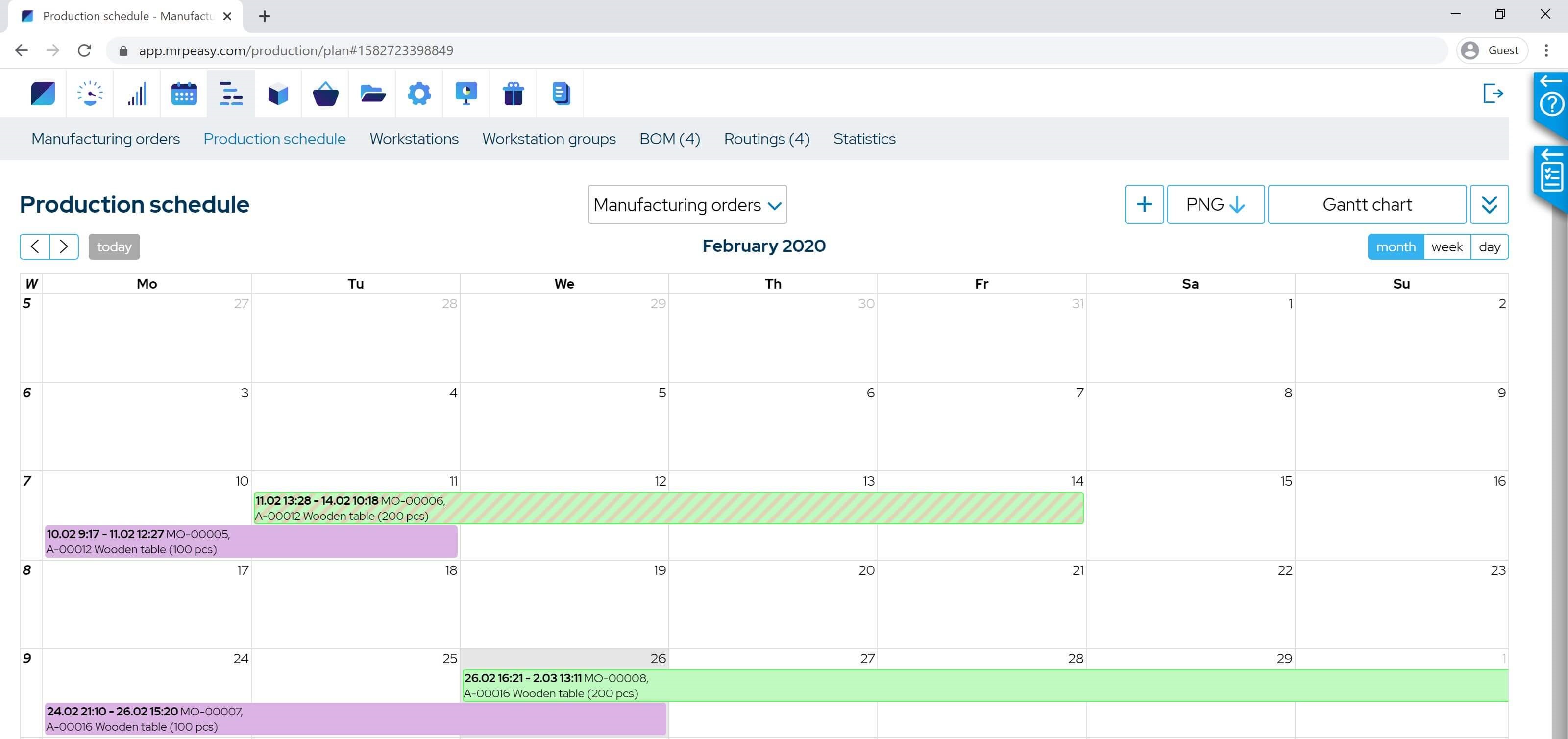 Production-scheduling