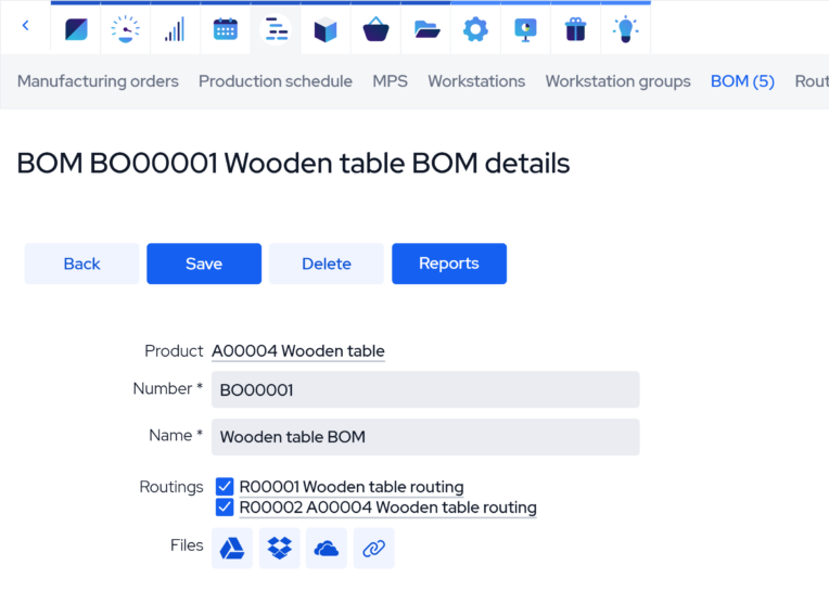 Bill of Materials (BOM) Software Details