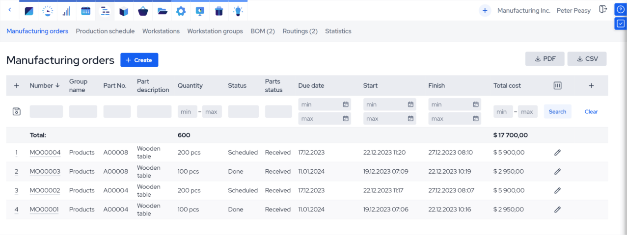 mom software_manufacturing orders