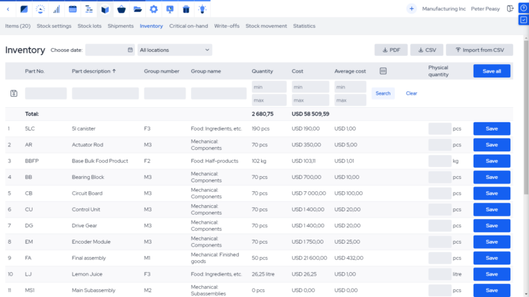 Barcode Inventory Software - Inventory management